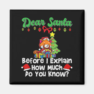 Aimant Cher Père Noël avant que je n'explique combien en