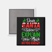 Aimant Cher Père Noël avant que j'explique combien savez- (Recto/Verso)