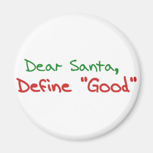 Aimant Cher Père Noël, définissez le bon