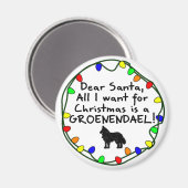 Aimant Cher Père Noël Groenendael (Recto/Verso)