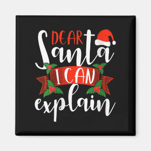 Aimant Cher Père Noël je peux expliquer drôle de décorati