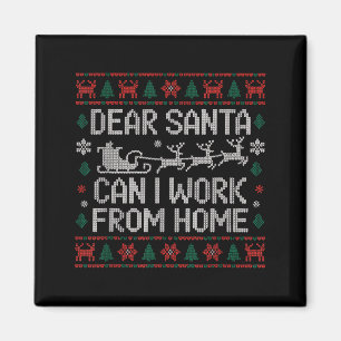 Aimant Cher Père Noël Puis-je Travailler De Chez Moi Swea