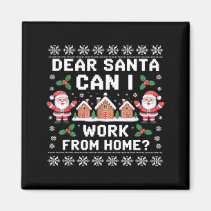 Aimant Cher Père Noël Puis-Je Travailler De La Maison Swe