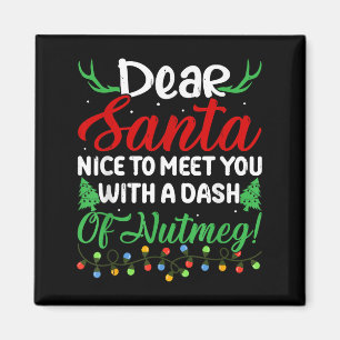 Aimant Cher Père Noël Ravi De Vous Rencontrer Avec Un Das