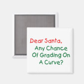 Aimant Cher Santa, note sur une courbe ? Lettre de Noël à (Recto/Verso)