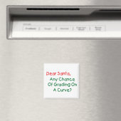 Aimant Cher Santa, note sur une courbe ? Lettre de Noël à (In Situ (Lave-vaisselle))