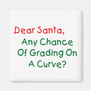 Aimant Cher Santa, note sur une courbe ? Lettre de Noël à
