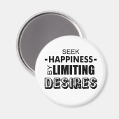 Aimant Chercher Le Bonheur En Limitant Les Désirs (Recto/Verso)