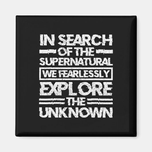 Aimant Chercheur Paranormal À La Recherche Du Surnatu (Devant)