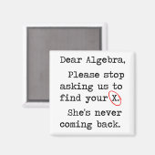 Aimant Chère Algebra S'Il Vous Plaît Arrêtez De Nous Dema (Recto/Verso)