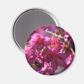 Aimant Cherry Blossom et une abeille (Recto/Verso)