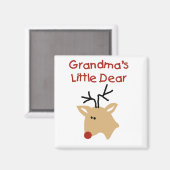 Aimant Chers tee-shirts et cadeaux de grand-mère (Recto/Verso)