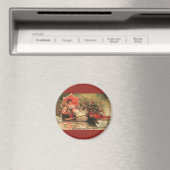 Aimant Cherub avec coeur pour la Saint Valentin victorien (In Situ (Lave-vaisselle))