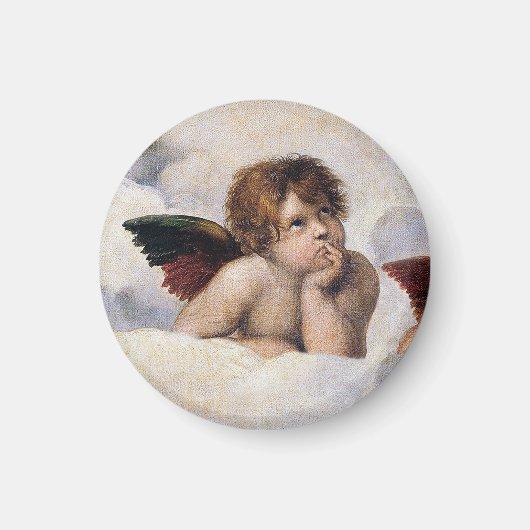 Aimant Chérubins, anges ailés peinture de Raffael (Devant)