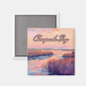 Aimant Chesapeake Bay Annapolis Maryland Virginie Sunrise (Recto/Verso)