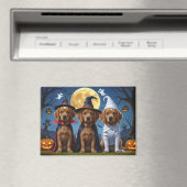 Aimant Chesapeake Bay Terrier Citrouille Halloween Funny (In Situ (Lave-vaisselle))