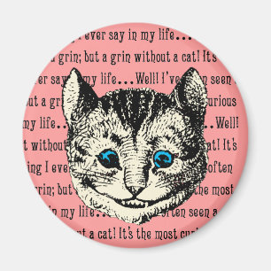 Aimant Cheshire Cat - Vintage Alice au pays des merveille