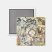 Aimant Cheshire Chat Alice Wonderland Classic (Recto/Verso)