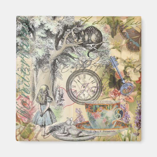 Aimant Cheshire Chat Alice Wonderland Classic (Devant)