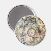 Aimant Cheshire Chat Alice Wonderland Classic (Recto/Verso)
