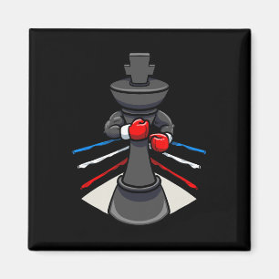 Aimant Chess Boxer Gants de boxe King