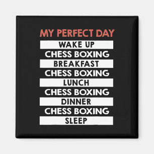 Aimant Chess Boxing My Parfait Joueur Jour Joueur Jour Ro