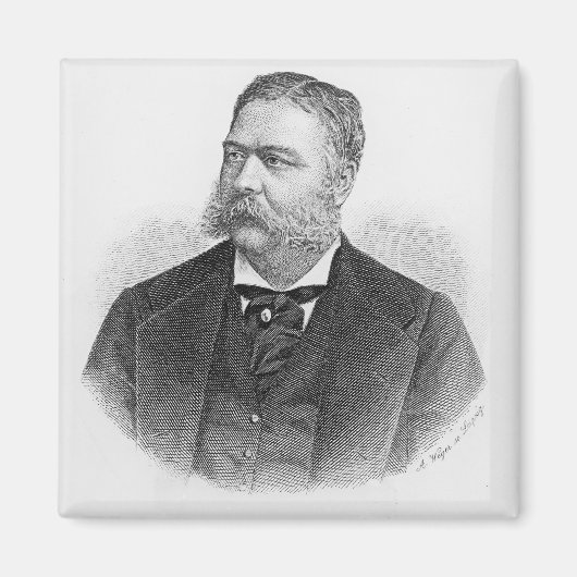 Aimant Chester Alan Arthur, gravée par A. Weger (Devant)