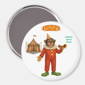 Aimant Chester, clown de cirque (Recto/Verso)