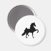 Aimant Cheval américain à selle (Recto/Verso)