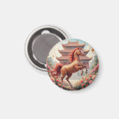 Aimant Cheval année de Chine (Recto/Verso)