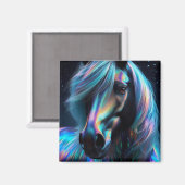 Aimant Cheval Avec Caractéristiques Iridescendantes (Recto/Verso)