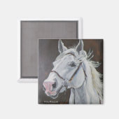 Aimant Cheval blanc (Recto/Verso)