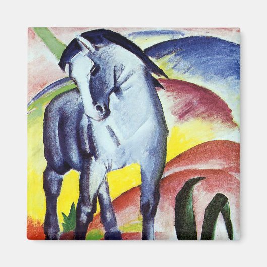 Aimant Cheval bleu par Franz Marc (Devant)