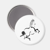 Aimant Cheval chinois vintage (Recto/Verso)