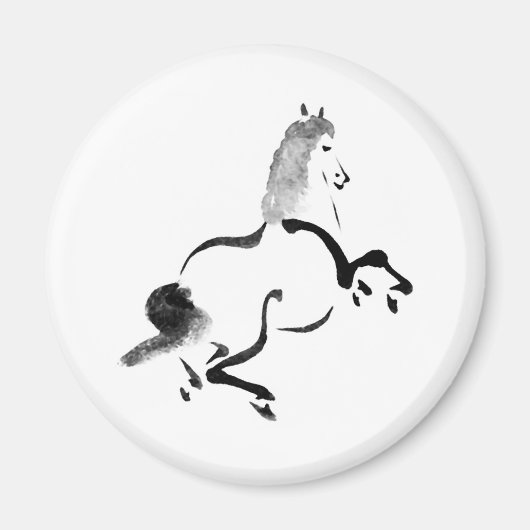 Aimant Cheval chinois vintage (Devant)