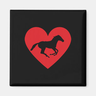 Aimant Cheval Coeur Horseback Equestre équitation Ado Fil