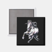 Aimant Cheval Coloré Équitation (Recto/Verso)