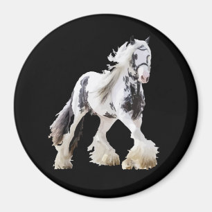 Aimant Cheval d'attelage Gypsy Mare Stallion