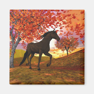 Aimant Cheval d'automne