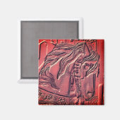 Aimant Cheval de carrousel Art (Recto/Verso)