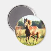 Aimant Cheval de course (Recto/Verso)