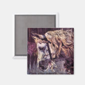 Aimant Cheval de Giovanni Boldini, Art Vintage (Recto/Verso)