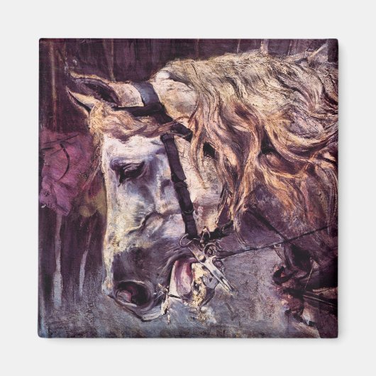 Aimant Cheval de Giovanni Boldini, Art Vintage (Devant)