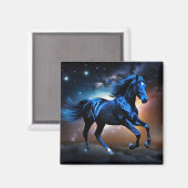 Aimant Cheval de Nuage Étoilé (Recto/Verso)