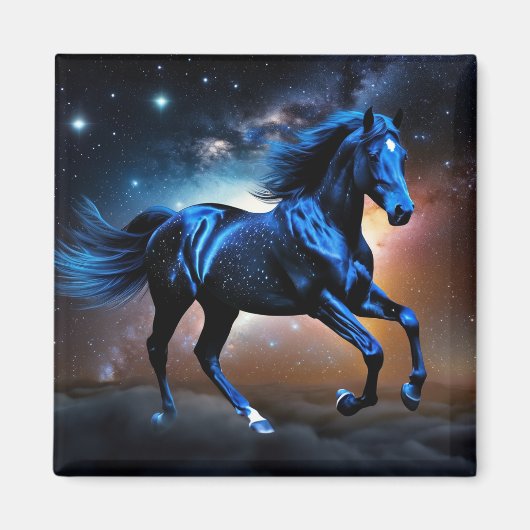 Aimant Cheval de Nuage Étoilé (Devant)