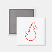Aimant Cheval de recherche adorable (Recto/Verso)
