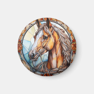 Aimant cheval de verre