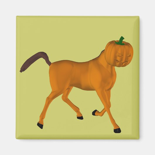 Aimant Cheval d'Halloween (Devant)