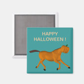 Aimant Cheval d'Halloween (Recto/Verso)