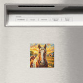 Aimant Cheval en impasto dans une ferme (In Situ (Lave-vaisselle))